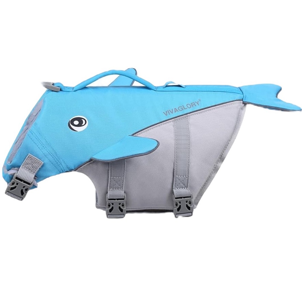 Vivaglory Shark Life Jacket / Safety Vest for Dog - Size Small
